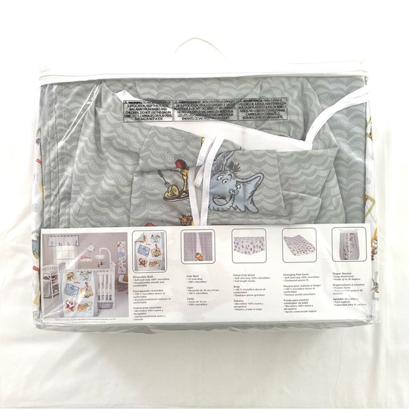 Dr. Seuss Trend Lab Crib Set NWTs - Picture 4 of 8